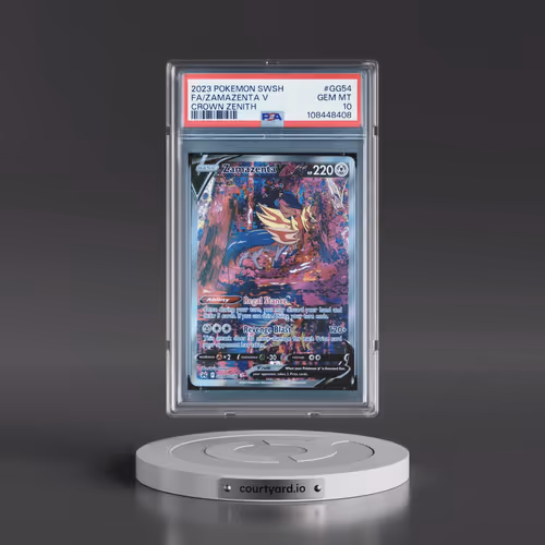 2023 Pokémon Sword and Shield Crown Zenith #GG54 Zamazenta V - Holo Full Art (PSA 10 GEM MINT)