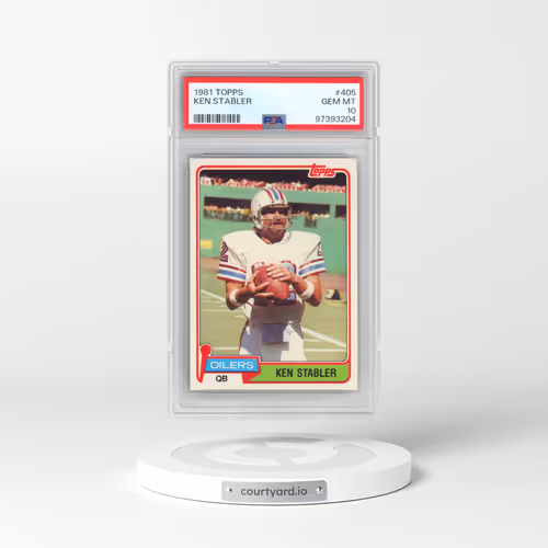 1981 Topps #405 Ken Stabler (PSA 10 GEM MINT)