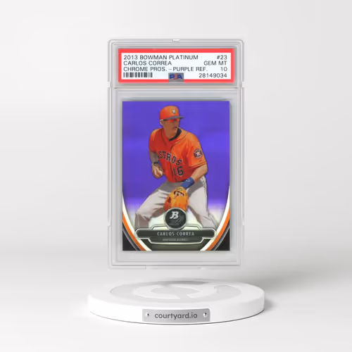 2013 Bowman Platinum Chrome Prospects #23 Carlos Correa - Purple Refractor (PSA 10 GEM MINT)