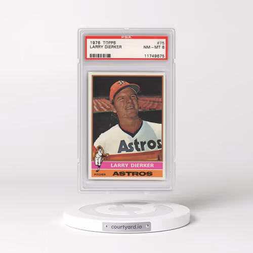 1976 Topps #75 Larry Dierker (PSA 8 NM-MT)