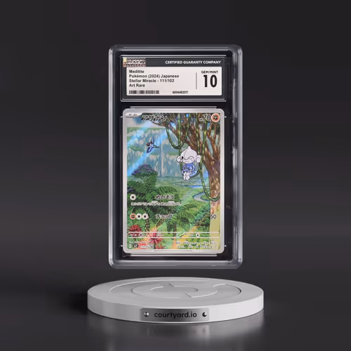 2024 Pokémon SV7-Stellar Miracle #111 Meditite - Art Rare (CGC 10 GEM MINT)