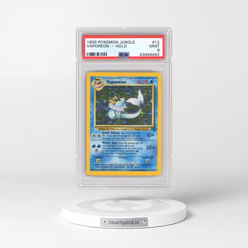 1999 Pokémon Jungle #12 Vaporeon - Holo (PSA 9 MINT)
