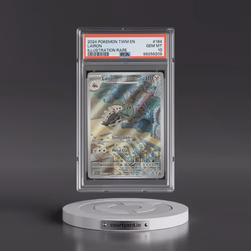 2024 Pokémon Twm EN-Twilight Masquerade #184 Lairon - Illustration Rare (PSA 10 GEM MINT)