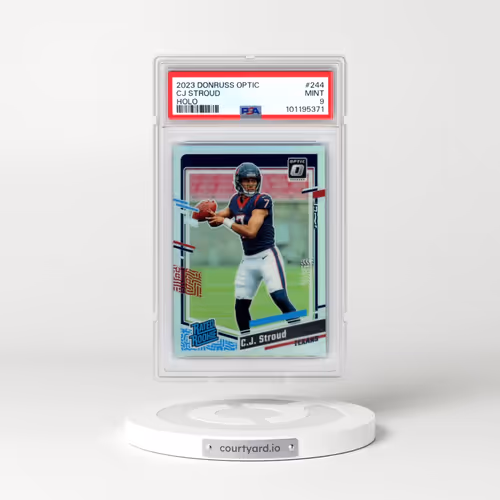 2023 Panini Donruss Optic #244 CJ Stroud - Holo (PSA 9 MINT)