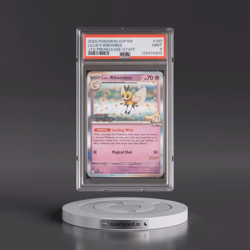 2025 Pokémon Svp EN-SV Black Star Promo #183 Lillie's Ribombee - Journey Together Prerelease-Staff (