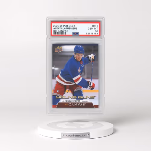 2020 Upper Deck UD Canvas #C91 Alexis Lafreniere (PSA 10 GEM MINT)