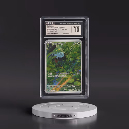 2023 Pokémon Card 151 #166/165 Bulbasaur - Art Rare Holo (CGC 10 GEM MINT)