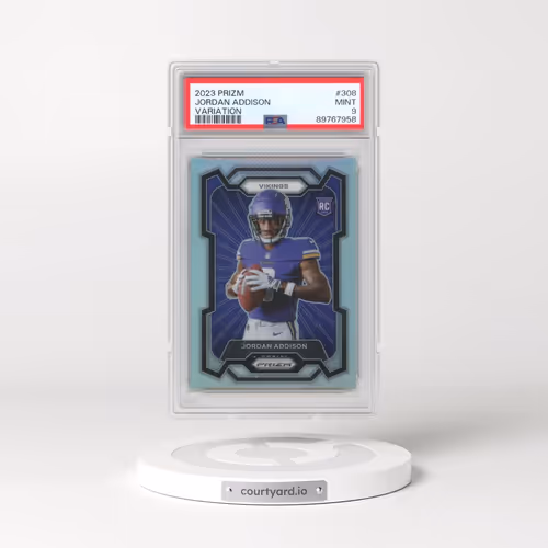 2023 Panini Prizm #308 Jordan Addison - Variation (PSA 9 MINT)
