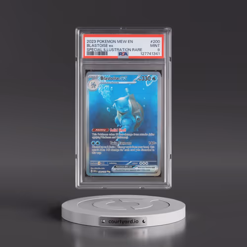 2023 Pokémon Mew EN-151 #200 Blastoise EX - Holo Special Illustration Rare (PSA 9 MINT)