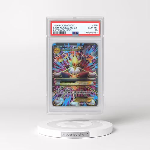 2016 Pokémon XY Fates Collide #118 M Alakazam EX - Holo Full Art (PSA 10 GEM MINT)