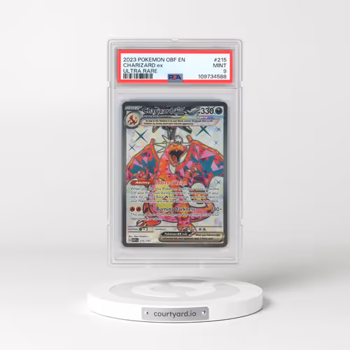 2023 Pokémon Obf EN-Obsidian Flames #215 Charizard EX - Holo Ultra Rare (PSA 9 MINT)