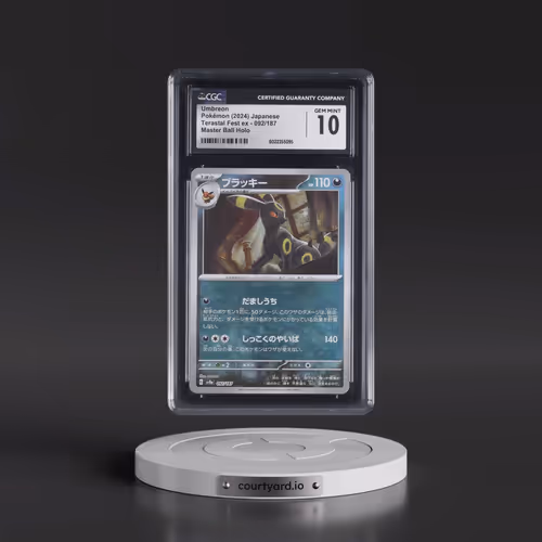 2024 High Class Pack: Terastal Fest ex - sv8a #092/187 Umbreon - Master Ball Holo (CGC 10 GEM MINT)