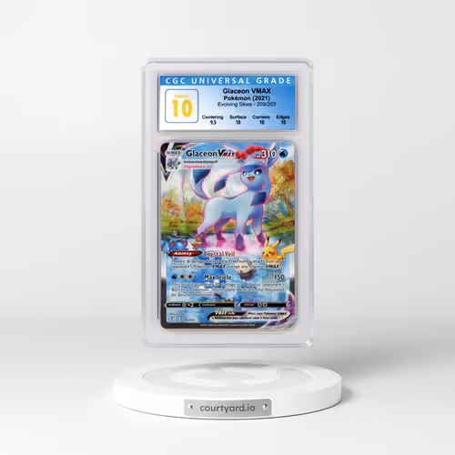 2021 Evolving Skies #209/203 Glaceon VMAX - Holo Secret (CGC 10 PRISTINE)