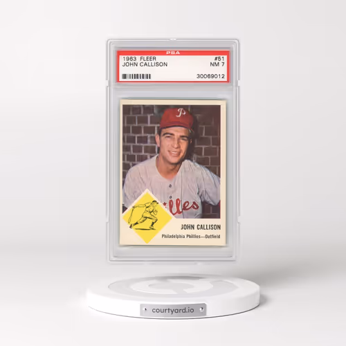 1963 Fleer #51 John Callison (PSA 7 NM)