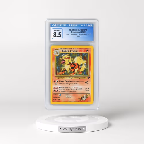 2000 Gym Challenge #1/132 Blaine's Arcanine - Holo (CGC 8.5 NM-MT+)