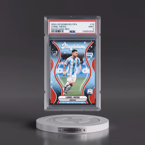 2024-25 Panini Donruss FIFA Magicians #10 Lionel Messi - Red (PSA 9 MINT)