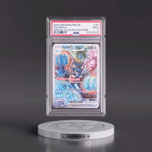 2025 Pokémon Pre EN-Prismatic Evolutions #151 Palafin EX - Holo Special Illustration Rare (PSA 9 MIN