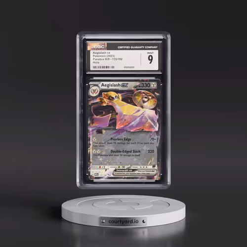 2023 Pokémon Par EN-Paradox Rift #135 Aegislash EX - Holo (CGC 9 MINT)