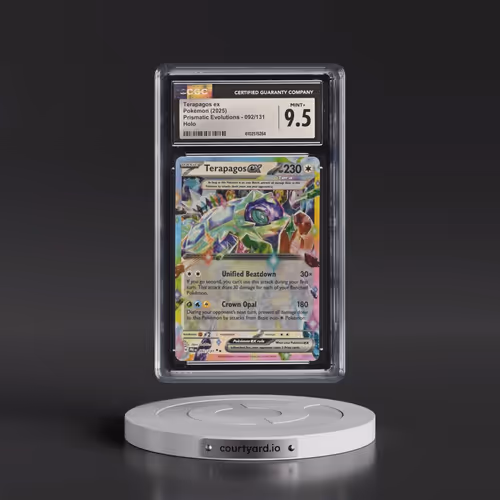2025 Pokémon Pre EN-Prismatic Evolutions #092 Terapagos EX - Holo (CGC 9.5 MINT+)