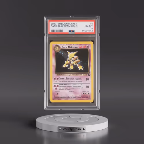 2000 Pokémon Rocket #1 Dark Alakazam - Holo (PSA 8 NM-MT)