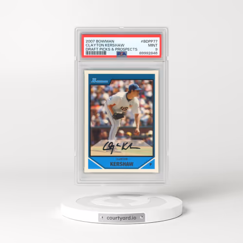 2007 Bowman Draft Picks & Prospects #BDPP77 Clayton Kershaw (PSA 9 MINT)