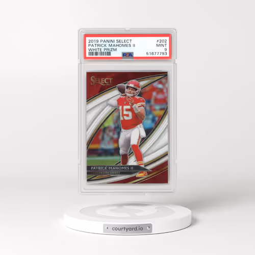 2019 Panini Select #202 Patrick Mahomes II - White Prizm (PSA 9 MINT)