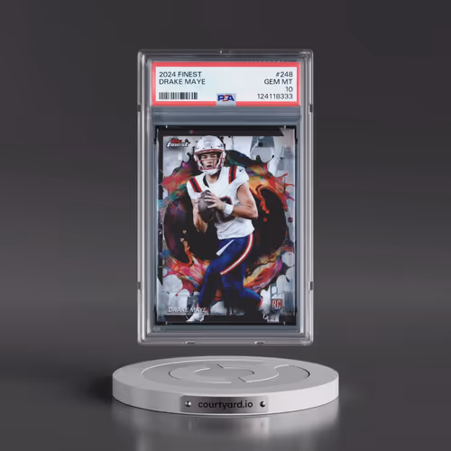 2024 Topps Finest #248 Drake Maye (PSA 10 GEM MINT)