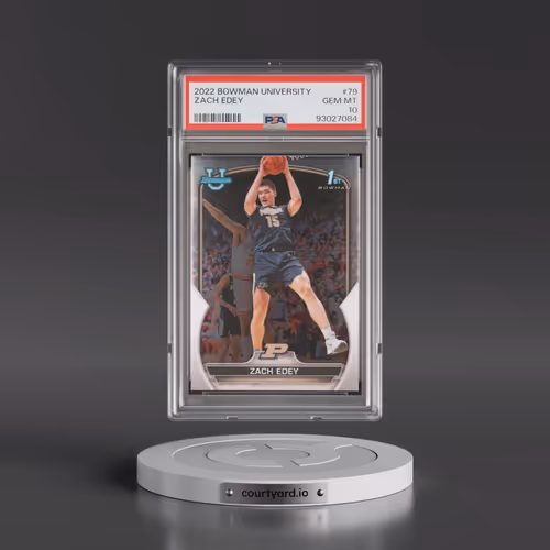 2022 Bowman Chrome University #79 Zach Edey (PSA 10 GEM MINT)