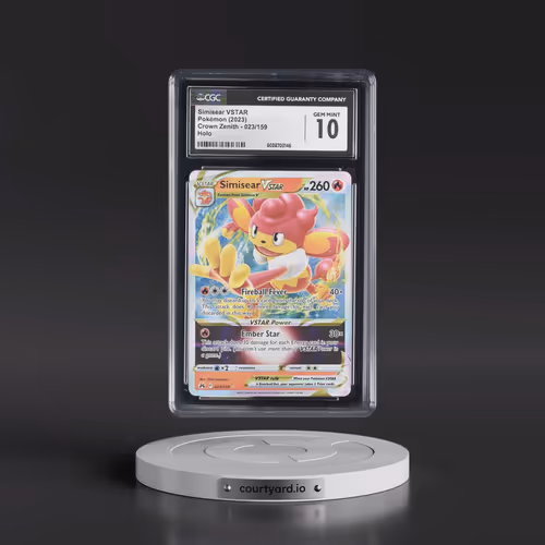 2023 Crown Zenith #023/159 Simisear VSTAR - Holo (CGC 10 GEM MINT)