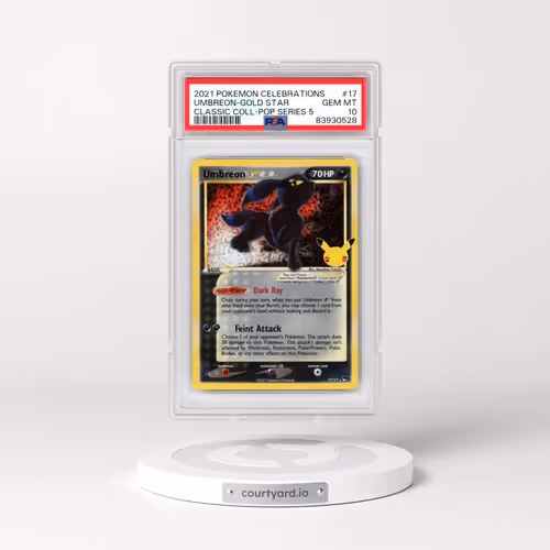 2021 Pokémon Celebrations Classic Collection #17 Umbreon-Gold Star (PSA 10 GEM MINT)