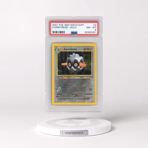 2001 Pokémon Neo Discovery #2 Forretress - Holo (PSA 8 NM-MT)
