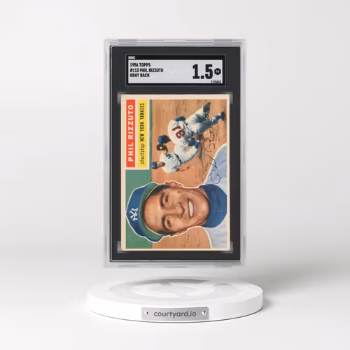 1956 Topps #113 Phil Rizzuto - Gray Back (SGC 1.5 FR)