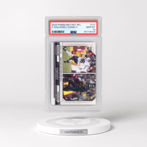 2024 Panini Instant NFL #111 Caleb Williams/Jayden Daniels (PSA 10 GEM MINT)