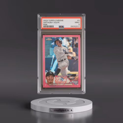 2023 Topps Chrome #4 Anthony Volpe - Pink Refractor (PSA 9 MINT)