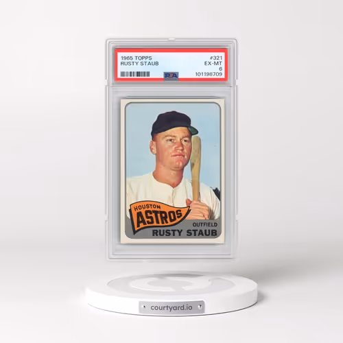 1965 Topps #321 Rusty Staub (PSA 6 EX-MT)