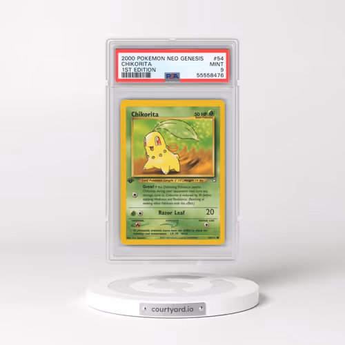 2000 Pokémon Neo Genesis #54 Chikorita - 1st Edition (PSA 9 MINT)