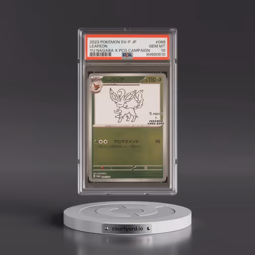 2023 Pokémon SV-P Promo #068 Leafeon - YU Nagaba X Pokemon Card Game Campaign (PSA 10 GEM MINT)