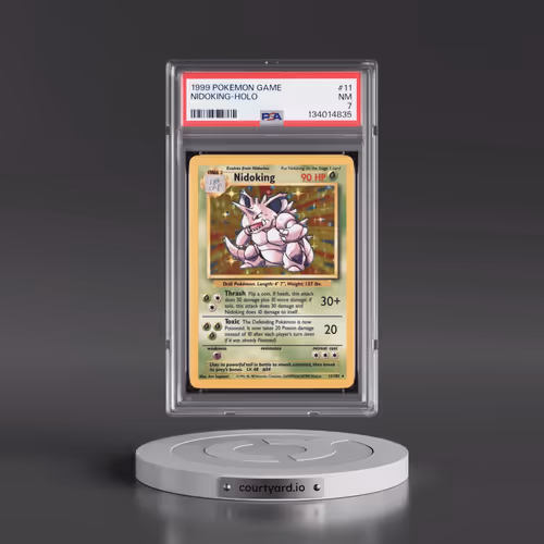 1999 Pokémon Game #11 Nidoking - Holo (PSA 7 NM)