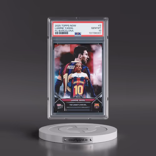 2025-2026 Topps Now FC Barcelona #2 Lamine Yamal (PSA 10 GEM MINT)