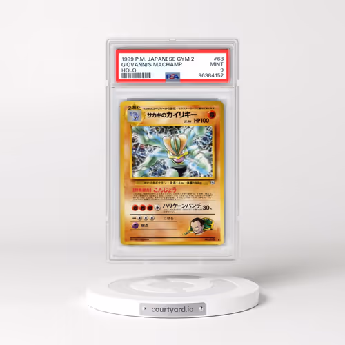 1999 Pokémon Gym 2 #68 Giovanni's Machamp - Holo (PSA 9 MINT)