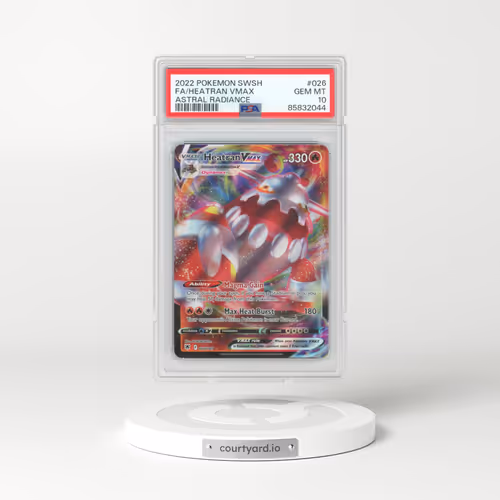 2022 Pokémon Sword & Shield Astral Radiance #026 Heatran Vmax - Full Art (PSA 10 GEM MINT)