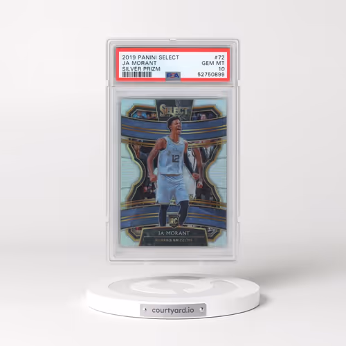 2019 Panini Select #72 Ja Morant - Silver Prizm (PSA 10 GEM MINT)