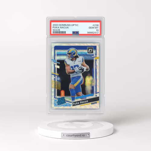 2023 Panini Donruss Optic #238 Puka Nacua - Wave (PSA 10 GEM MINT)