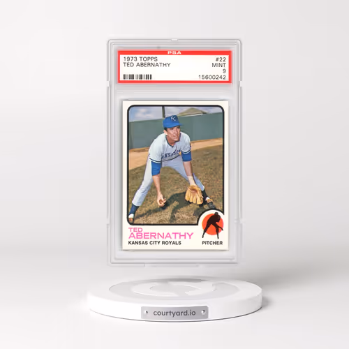 1973 Topps #22 Ted Abernathy (PSA 9 MINT)