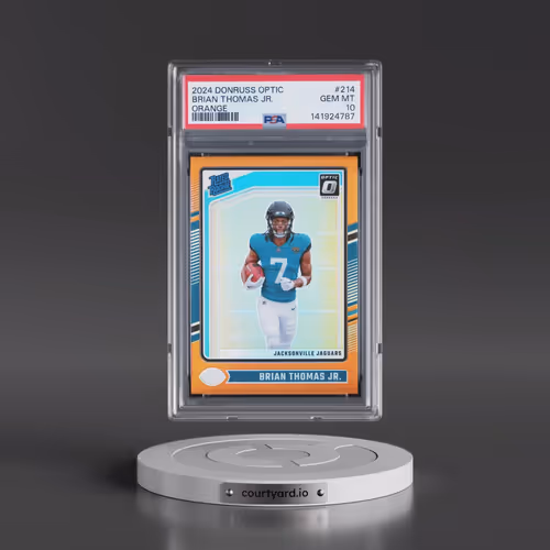 2024 Panini Donruss Optic #214 Brian Thomas Jr. - Orange (PSA 10 GEM MINT)