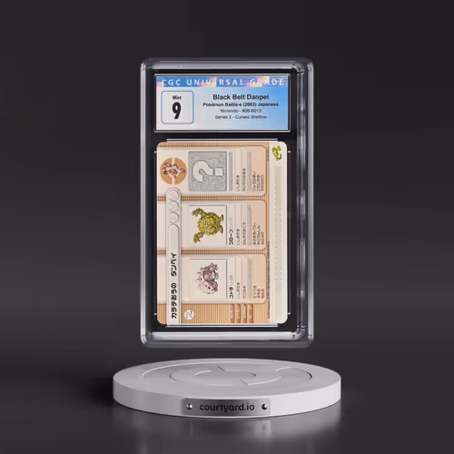 2003 Pokémon Battle-e - Japanese #08-B013 Black Belt Danpei - Series 2 Cursed Shadow (CGC 9 MINT)