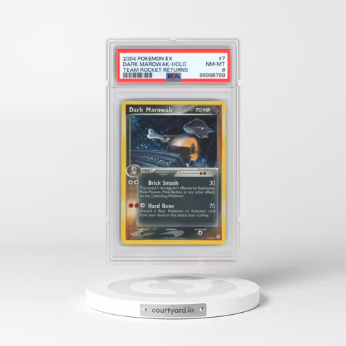 2004 Pokémon EX Team Rocket Returns #7 Dark Marowak - Holo (PSA 8 NM-MT)