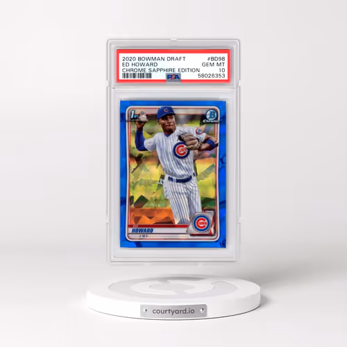 2020 Bowman Draft Chrome Sapphire Edition #BD98 Ed Howard (PSA 10 GEM MINT)