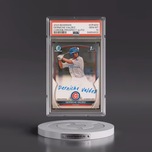 2023 Bowman Chrome Prospect Autographs #CPADV Derniche Valdez (PSA 10 GEM MINT)