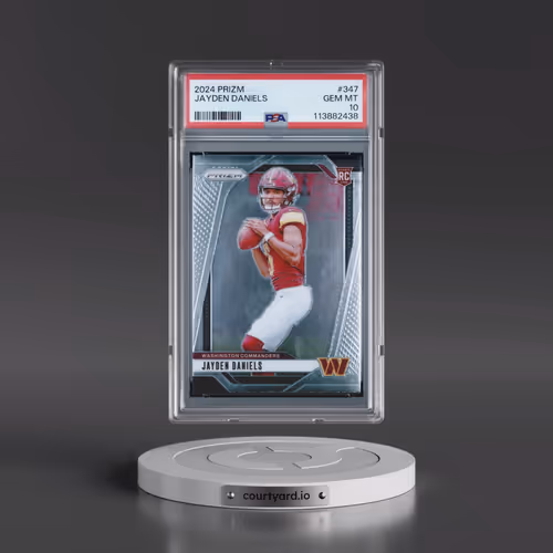 2024 Panini Prizm #347 Jayden Daniels (PSA 10 GEM MINT)